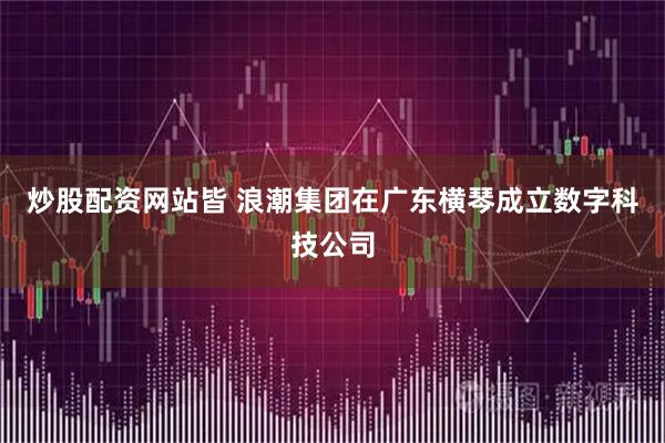 炒股配资网站皆 浪潮集团在广东横琴成立数字科技公司