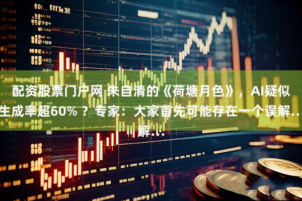 配资股票门户网 朱自清的《荷塘月色》，AI疑似生成率超60% ？专家：大家首先可能存在一个误解…